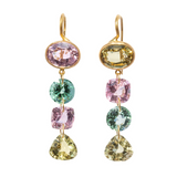 Marie-Hélène De Taillac 22K Yellow Gold Multicolored Pastel Arabella Earrings