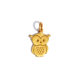 Marie-Hélène De Taillac 20K Yellow Gold Owl Chouette Charm