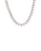 20K Yellow Gold 17" Rose Quartz Collar Necklace