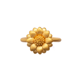 Marie-Hélène De Taillac 22K Yellow Gold Large Golden Sunflower Ring