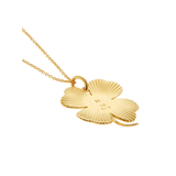 Ileana Makri 18K Yellow Gold Lucky Clover Eye Pendant