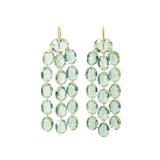 Marie-Hélène De Taillac 20K Yellow Gold Green Quartz Waterfall Earrings