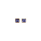 22K Yellow Gold Tanzanite Venezia Studs