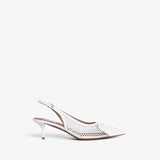 Azzedine Alaia Optic White Slingbacks 55