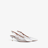 Azzedine Alaia Optic White Slingbacks 55