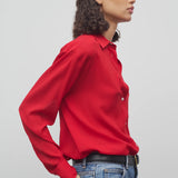 The Row Elia Shirt in Silk