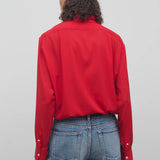 The Row Elia Shirt in Silk