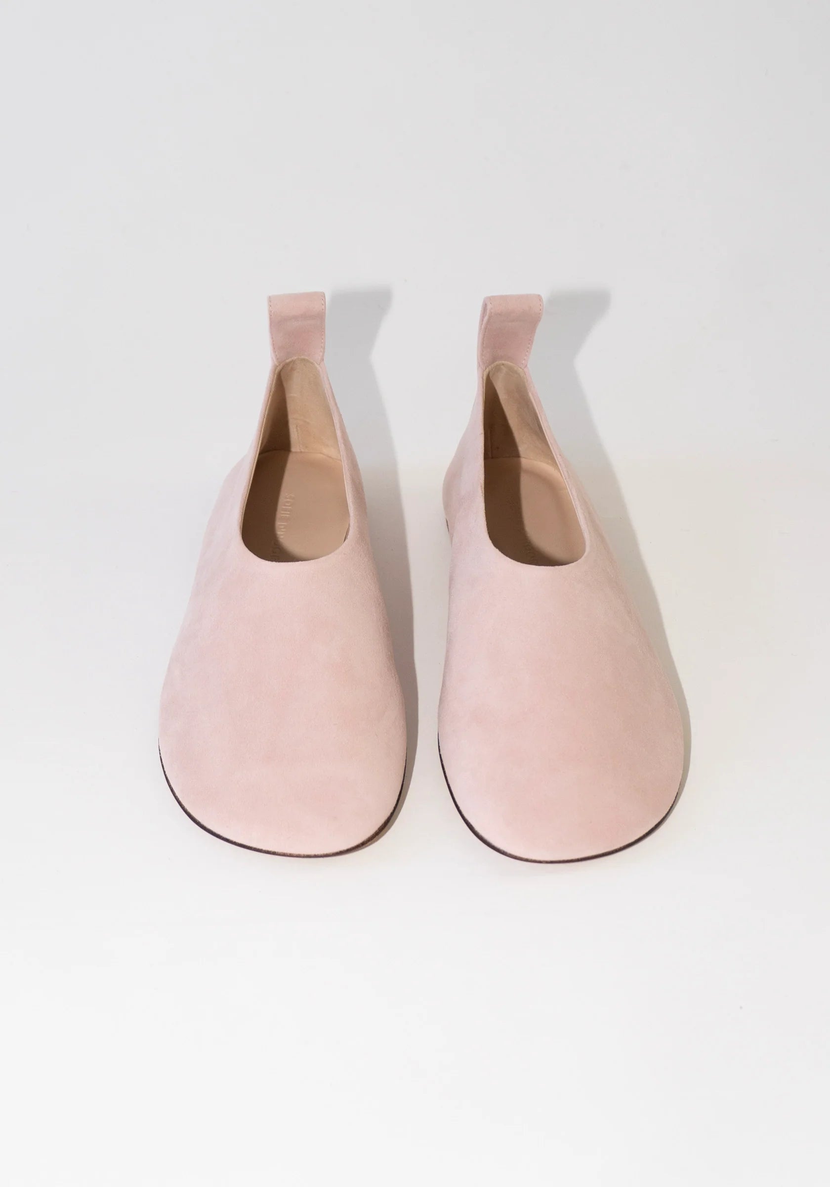 Sofie D'Hoore Suede Fontana Ballerina with Back Loop