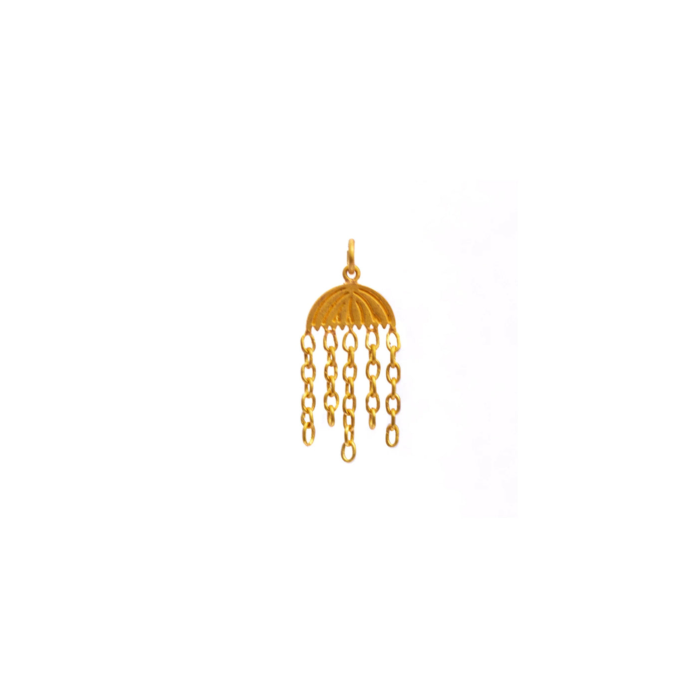 22K Yellow Gold Jellyfish Charm Bracelet