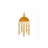 Marie-Hélène de Taillac 22K Yellow Gold Jellyfish Charm on Cord