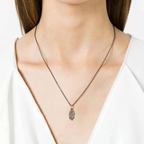Ileana Makri 18K Pink Gold Pave Diamond Fatima Hand Pendant