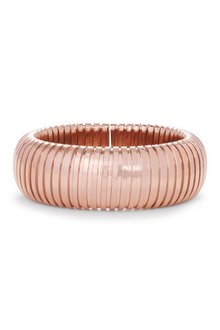 18K Rose Gold Domed Cuff