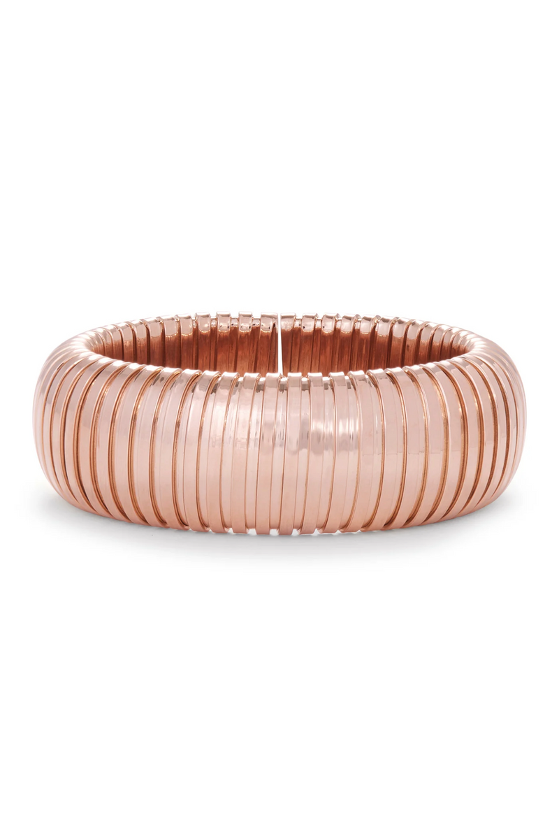 18K Rose Gold Domed Cuff