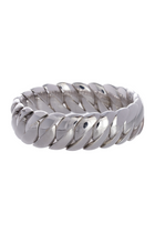 18K White Gold Stretch Wave Bracelet