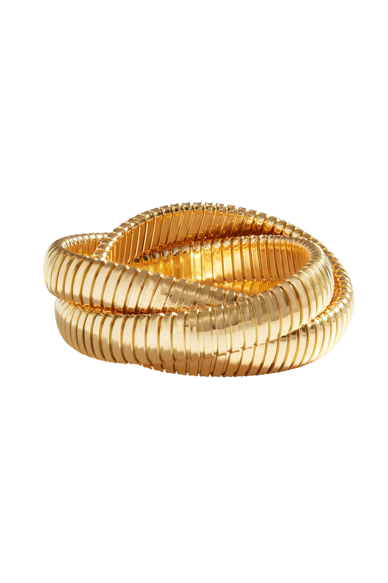18K Yellow Gold 12mm Rolling Bracelet
