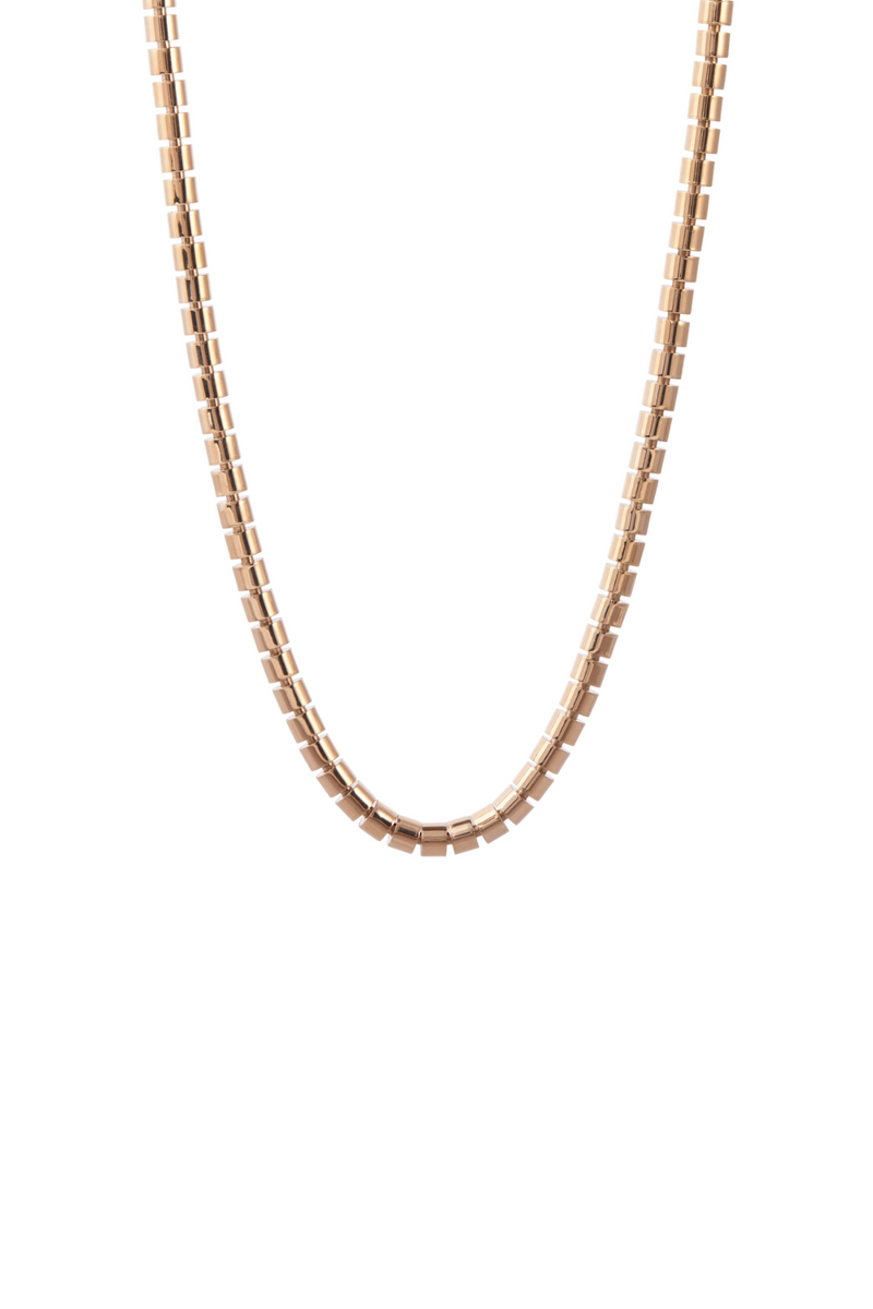 18K Yellow Gold 16" Short Narrow Ophelia Necklace