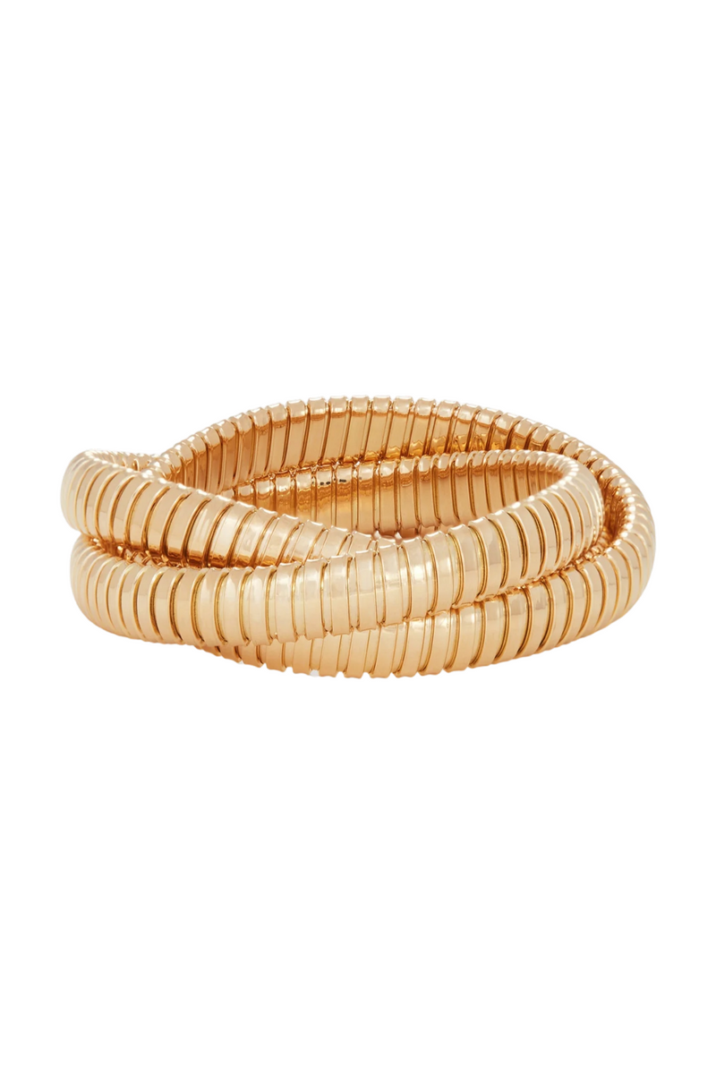 18K Yellow Gold 9mm Rolling Bracelet