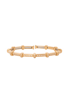 18K Yellow Gold Diamond Spring Bracelet