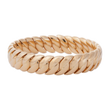 Sidney Garber 18K Yellow Gold Narrow Stretch Wave Bracelet