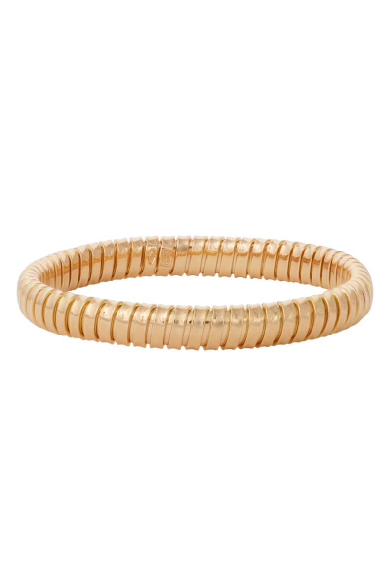 18K Yellow Gold Single Rolling Bracelet