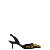 Manolo Blahnik Carolyne Gala Silk Slingback Pump
