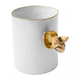 Astier de Villatte Striped Cat Ring Cup