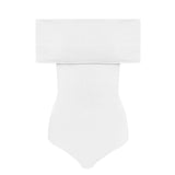 Alaia Blanc Off-the-Shoulder Bodysuit