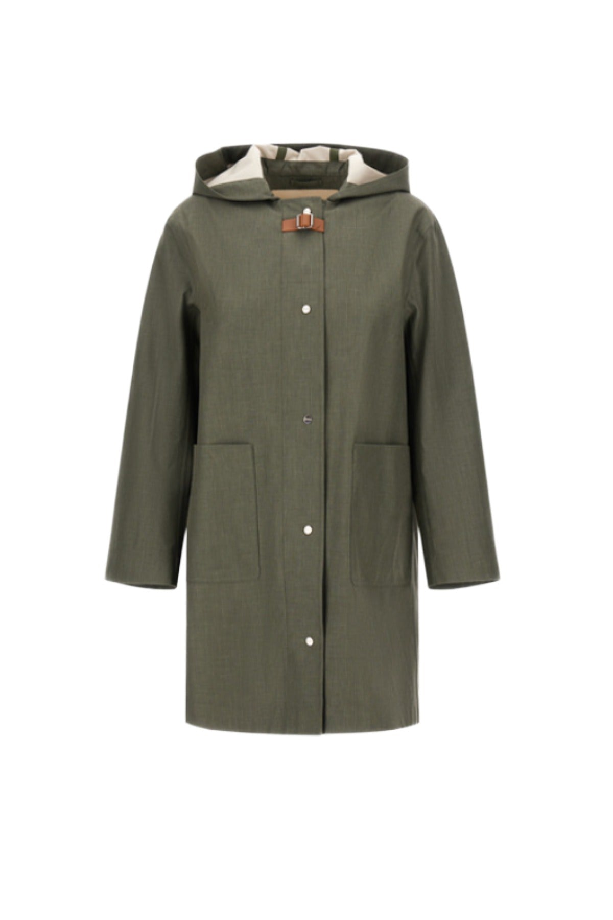 Herno 3 Layer Linen Hooded Parka