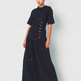 Lanvin Fitted T-Shirt in Cotton and Cashmere