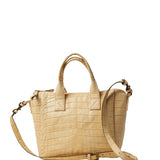 Cornelian Taurus Crocodile Flat Mini-C Tote