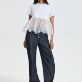 Cecilie Bahnsen Connie Jersey Peplum T-Shirt