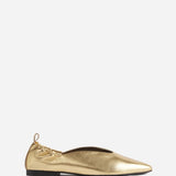 CO Leather Pointed Elasticized Slipper