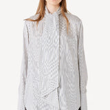 Sa Su Phi L/S Silk Twill Shirt with Scarf