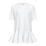 Alaia White Peplum T-Shirt