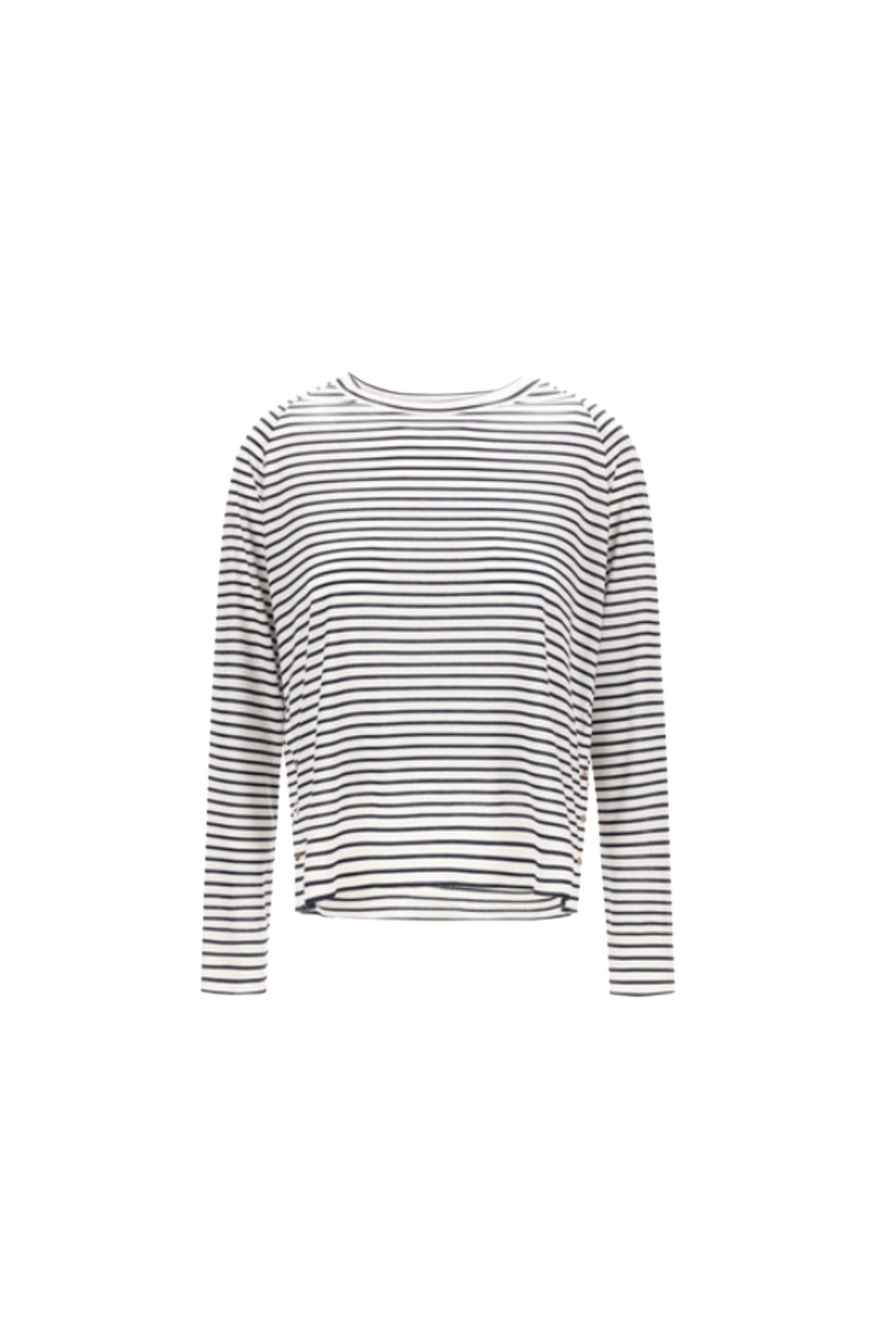 Herno Lyocell and Cotton L/S Striped Shirt
