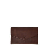 Arts & Science Flap Bi-Fold Wallet in Dark Brown