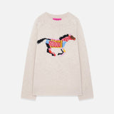 The Elder Statesman Glacier Horse Crew Sweater