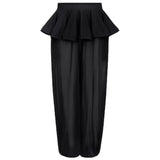 Alaia Black Knit Peplum Pants