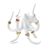 Astier de Villatte Octopus Ornament with RIngs