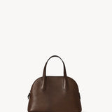 The Row Medium Ingrid Top Handle Bag in Saddle Leather