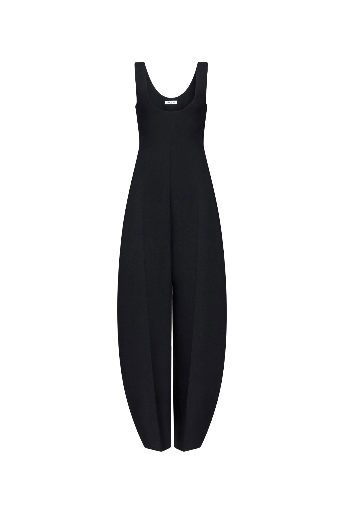 Alaia Round Crepe Wool Jumpsuit