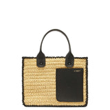 Valextra Soft Tote Raffia Crochet Mini Bag