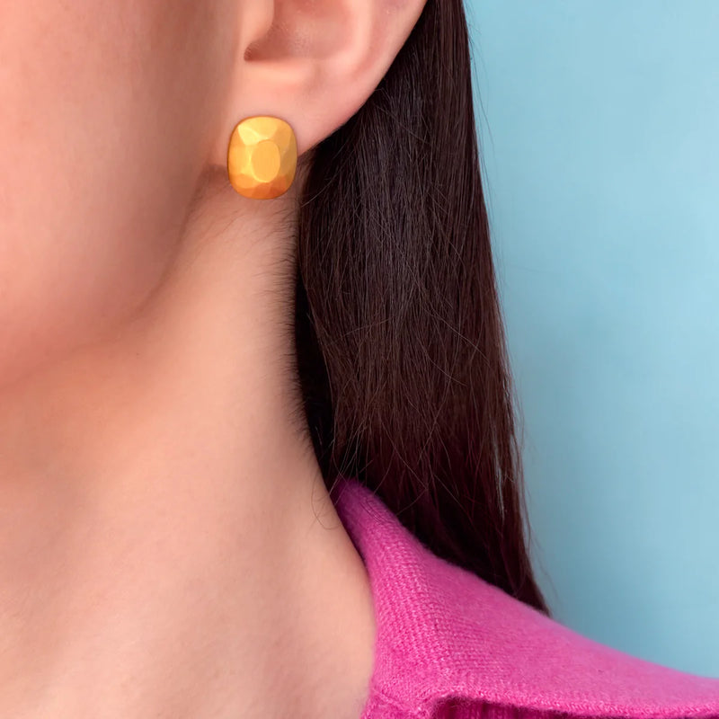 22K Yellow Gold Gem Studs