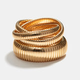Sidney Garber 18K Yellow Gold 12mm Rolling Bracelet