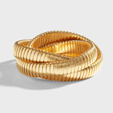 Sidney Garber 18K Yellow Gold 12mm Rolling Bracelet