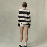 Stripe Boatneck Mini Dress