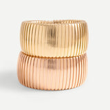 Sidney Garber 18K YG Wide Flat Golden Cuff 56mm x 45mm