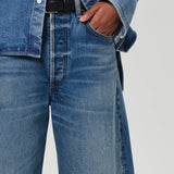 Ayla Raw Hem Crop in Doheny