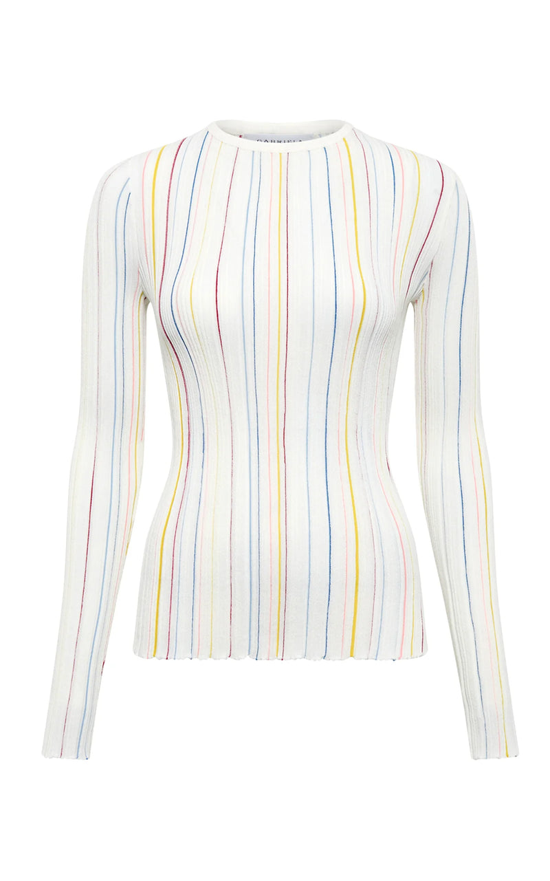 Augie LS Crew Stripes