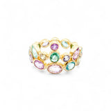Marie-Hélène De Taillac 22K Yellow Gold Multicolored Tiara Ring